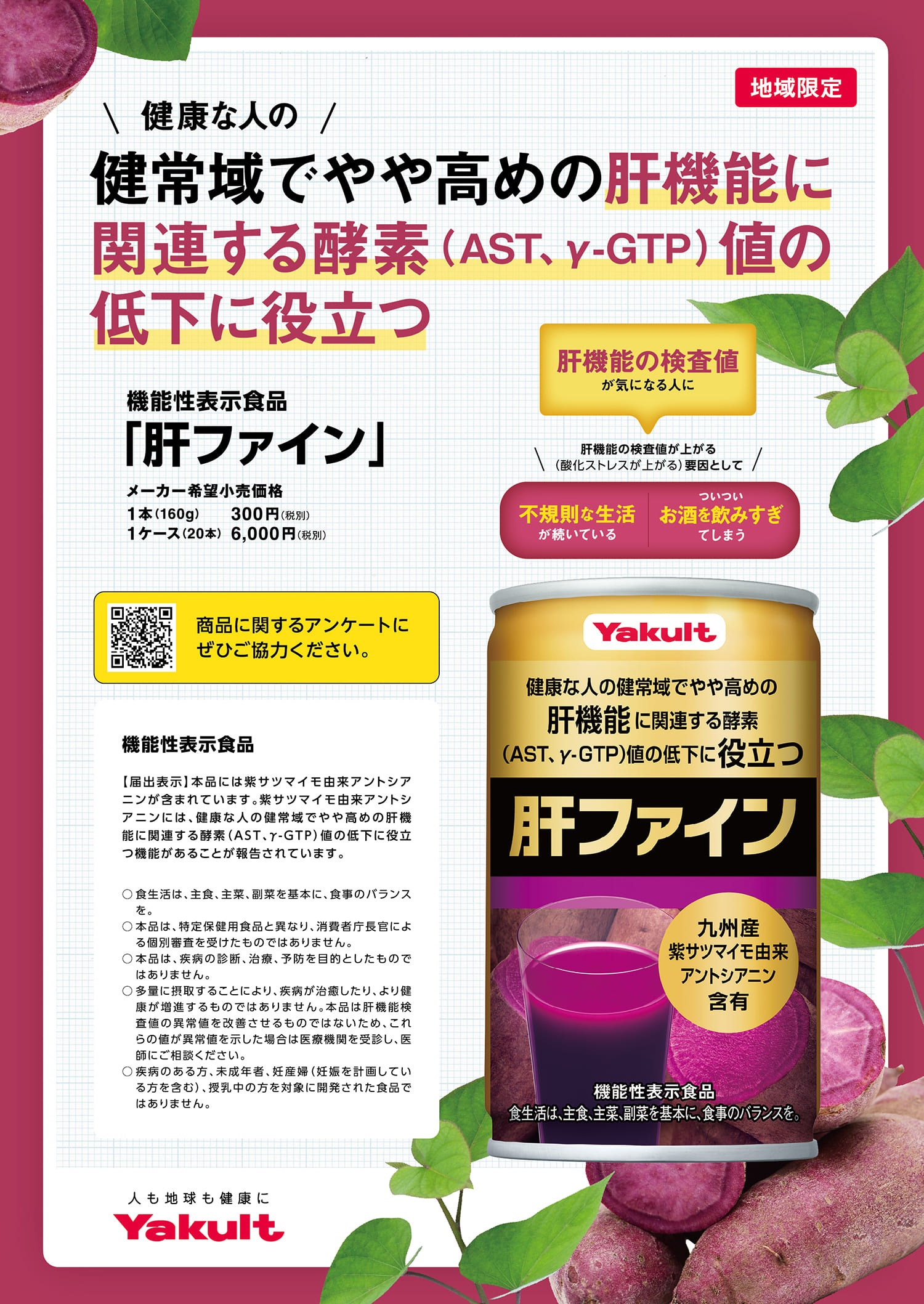 デザイン制作実績 肝ファインB5チラシ（表面）